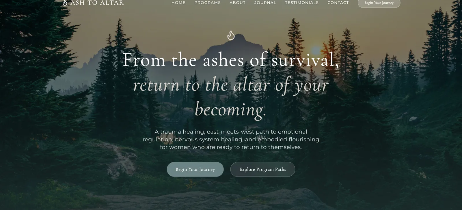 Ash to Altar website (WordPress + GoHighLevel project)
