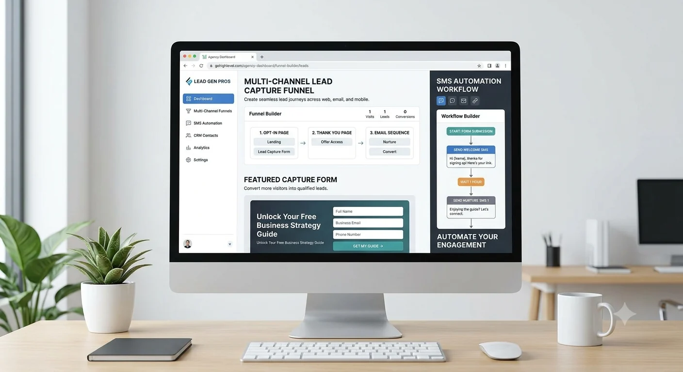 Lead Capture Funnel website (Funnel & Automation Design project)